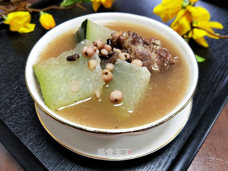 Adzuki Bean, Barley, Winter Melon Soup recipe