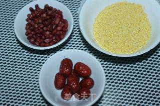 #稻#red Beans, Red Dates and Millet Porridge recipe