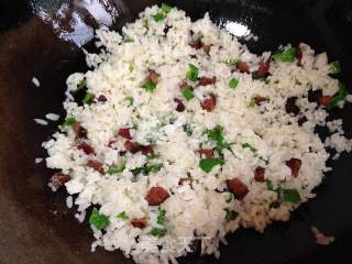 Fried Rice with Green Pepper Sausage recipe