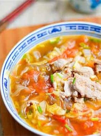 Hot and Sour Soup with Sliced Pork recipe