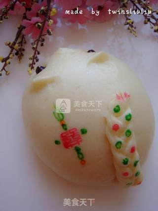 Hedgehog Mouse Patterned Steamed Buns (red Bean Paste Buns) recipe