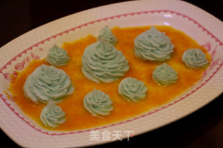 Orange Sauce Blueberry Flavored Yam Puree recipe