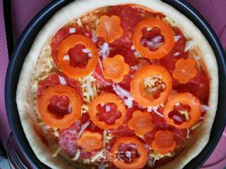 Ham and Vegetable Pizza recipe