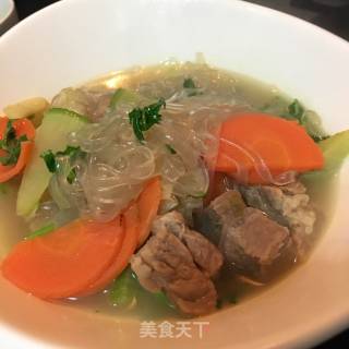 Beef Stew with Carrot Vermicelli recipe