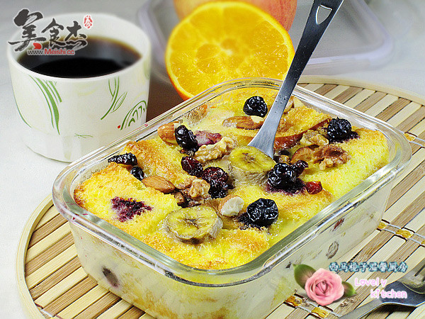 Fruit Toast Pudding Bento recipe