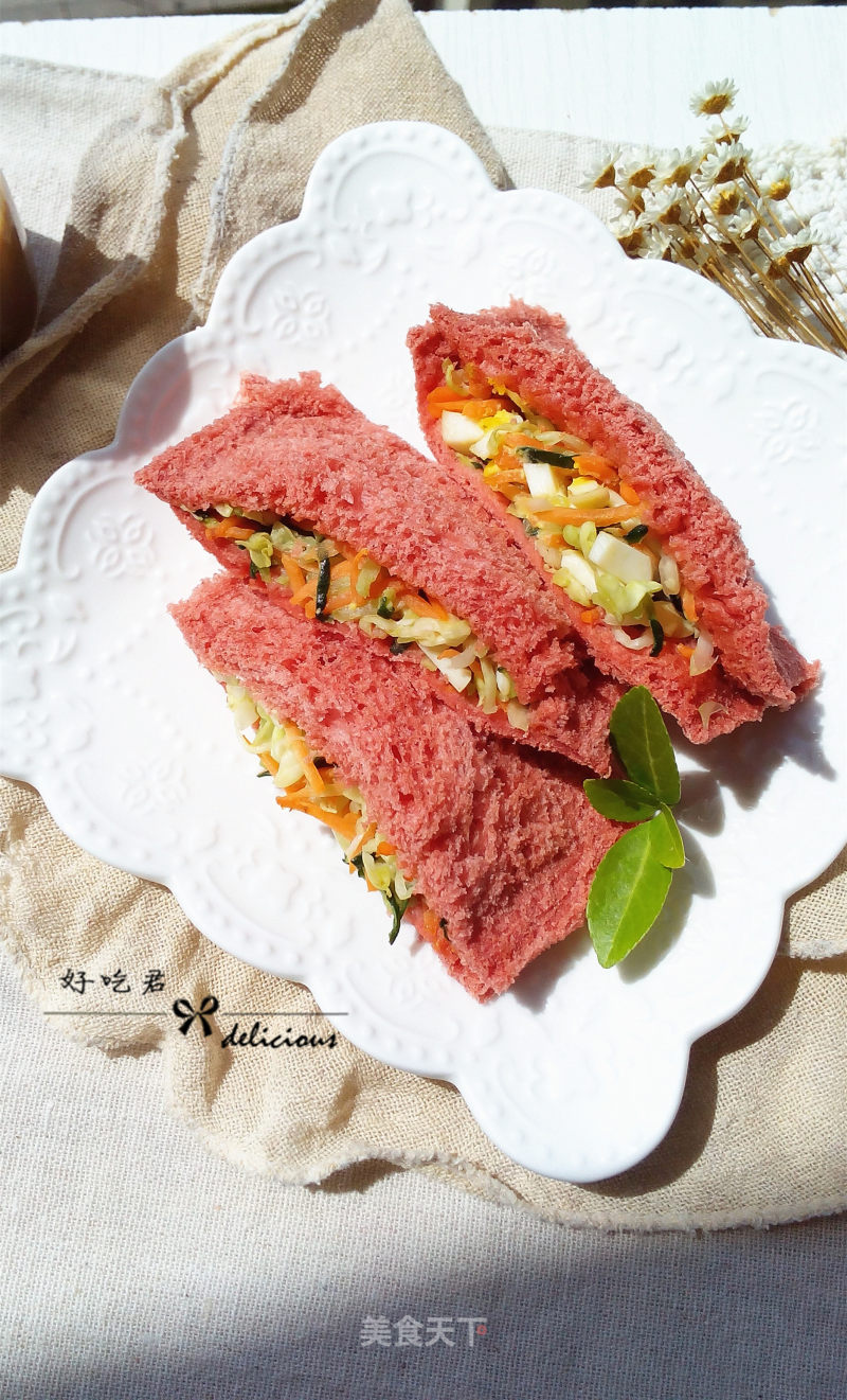 # Fourth Baking Contest and is Love to Eat Festival#pink Pocket Sandwich recipe