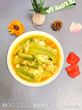 Tofu Fried Loofah recipe