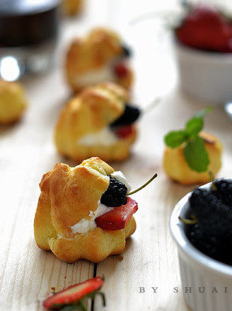 Fruit Cream Puffs recipe