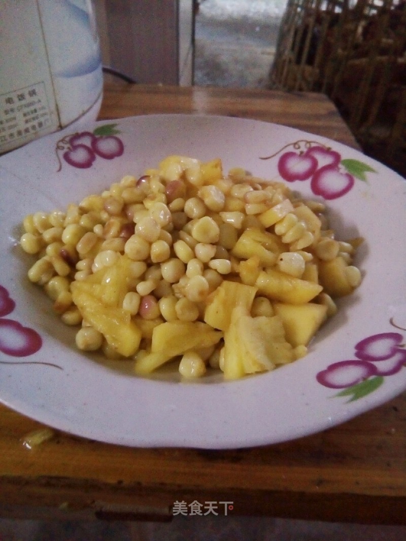 Stir-fried Corn with Pineapple