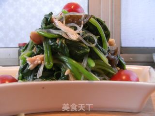 [home-cooked Dishes Suitable for Summer] Ginger Shredded Chicken and Spinach recipe