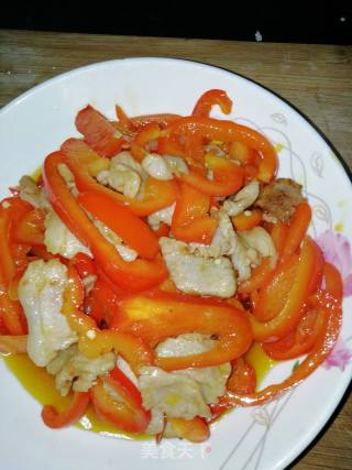 Stir-fried Pork with Bell Pepper recipe