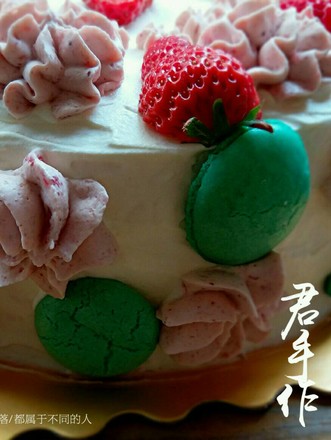 Creamy Fruit Birthday Cake recipe