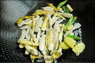 Fried Fish Cubes with Pickled Pepper and Bamboo Shoots recipe