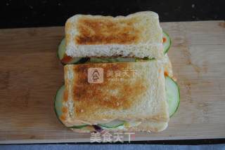 Delicious Breakfast Sandwich#小熊托士炉# recipe