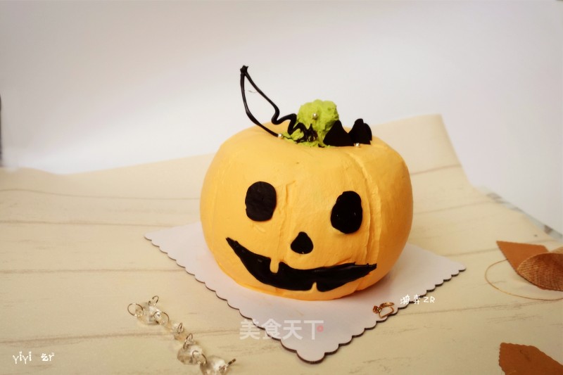 Halloween-pumpkin Cake recipe