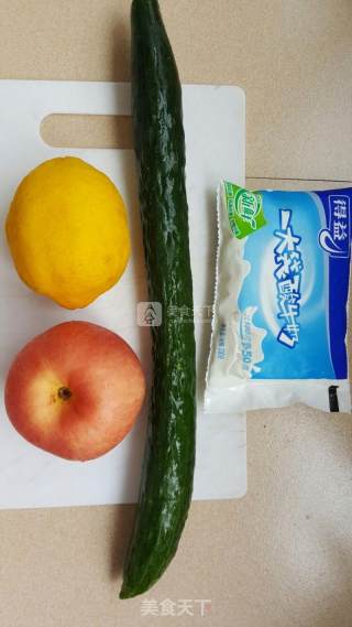Yogurt Lemon Apple Cucumber Salad recipe