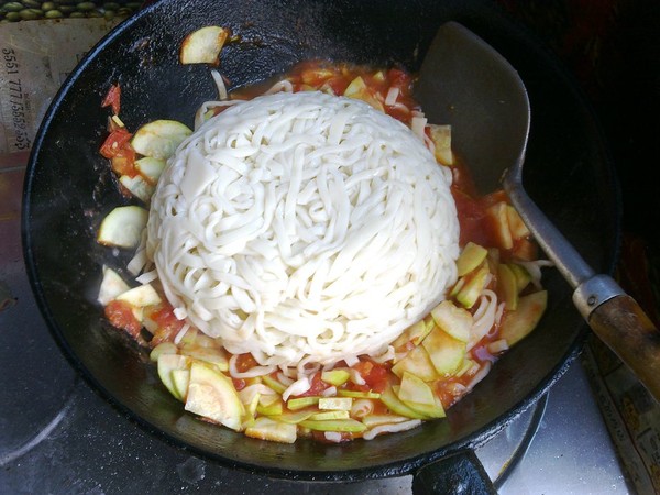Zucchini Fried Noodles recipe