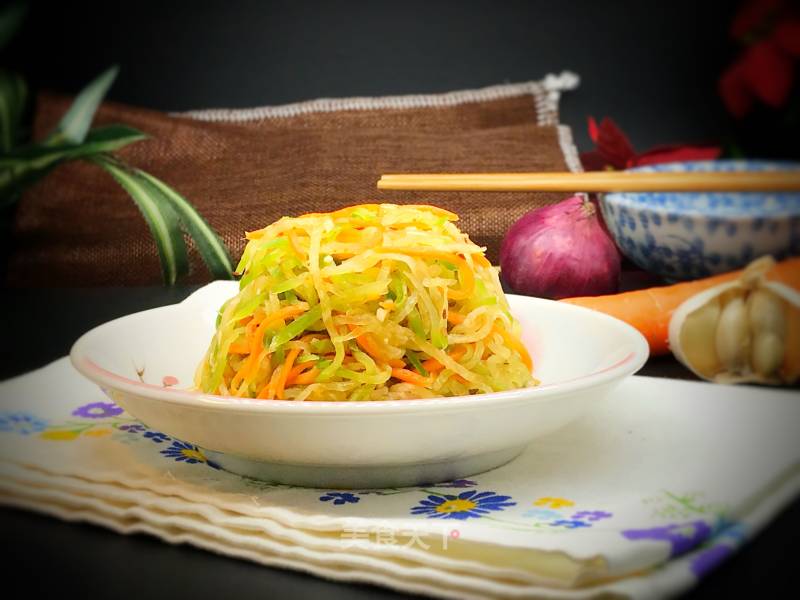 Green and Red Silk in Cold Dressing recipe