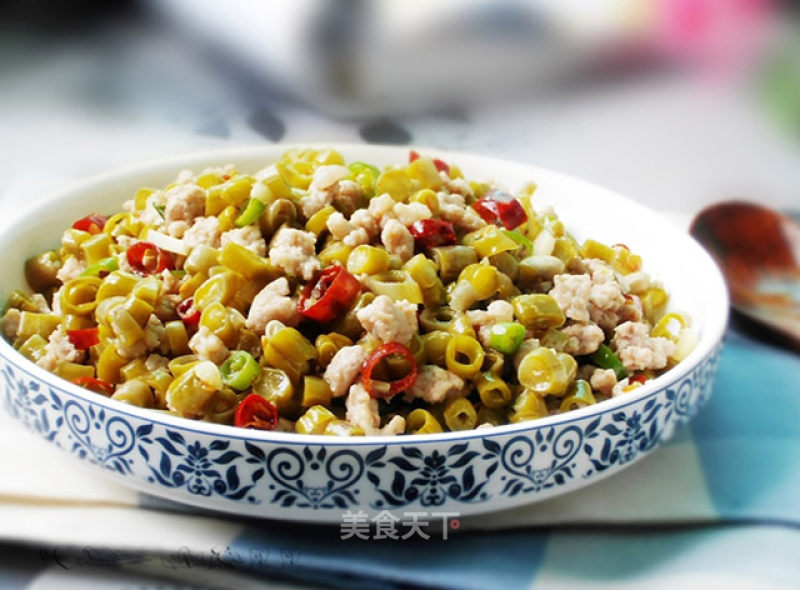 Stir-fried Minced Pork with Capers recipe