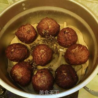 #trust之美# Braised Big Meatballs (sixi Meatballs) Lion Head recipe