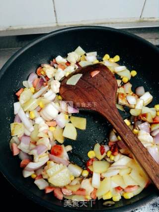 Colorful Baked Rice recipe