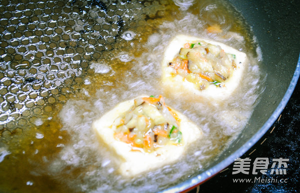 Shrimp and Mushroom Stuffed Tofu recipe