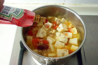 Tofu with Tomato Minced Meat recipe