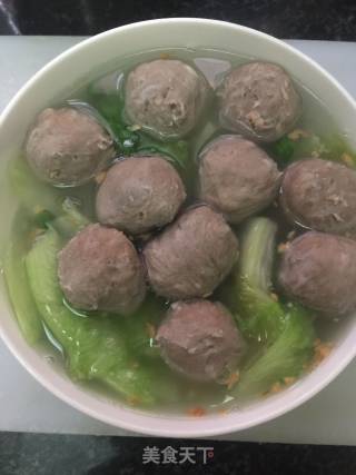 Beef Tendon Ball Lettuce Soup recipe