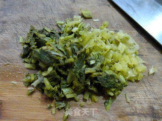 Double Fresh Pickled Cabbage Stir-fried Night Blossom recipe