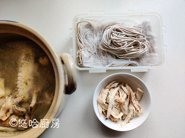 Soba Noodles in Chicken Broth recipe