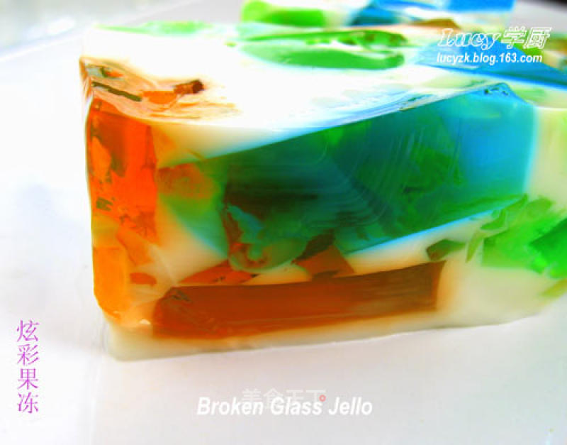 Colorful Jelly--broken Glass Jello recipe