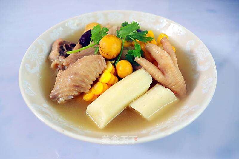 Hen Yam Corn Soup recipe