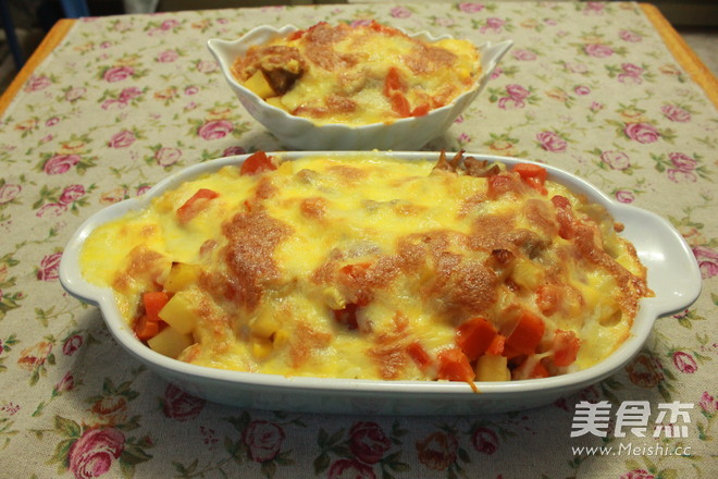 Potato Chicken Baked Rice recipe