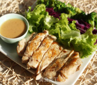 Chicken Breast Salad with Vinaigrette Thousand Island Sauce recipe