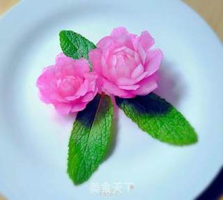 Carving White Radish Flowers recipe