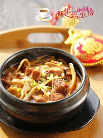 Beef Braised Bamboo Shoots recipe