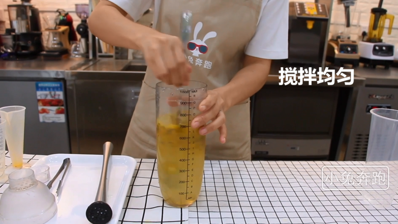 How to Make A Full Cup of Passion Fruit in Hi Tea-the Rabbit Running Milk Tea Teaches recipe