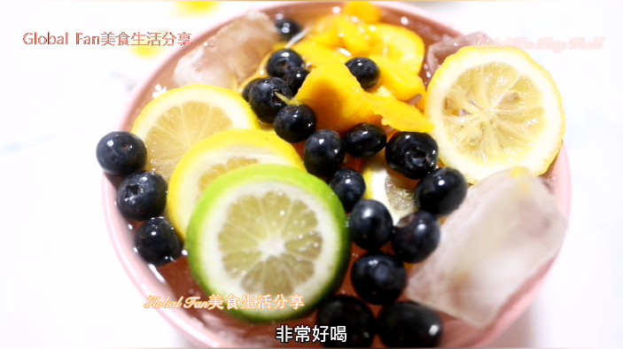 #深夜最馋的美食# Summer Fruit Ice Powder recipe