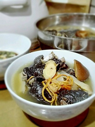 Cordyceps Flower American Ginseng Black Chicken Soup recipe