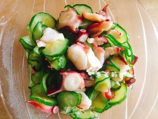 Japanese Cuisine: Octopus Foot Cucumber Refreshing Low Calorie Salad recipe