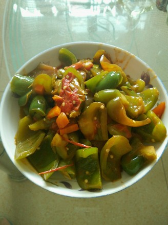 Vegetarian Stir-fried Green Pepper recipe