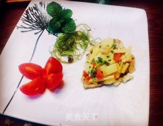 #春日美食#seaweed Minced Meat Potato Heart recipe