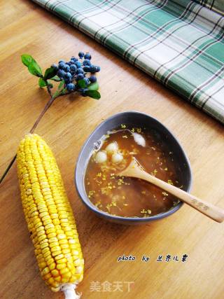 【osmanthus Rice Wine Xiaoyuanzi】-----a Warm and Thoughtful Soup in Cold Winter Days recipe