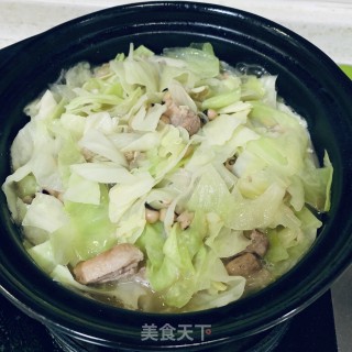 Cabbage and Vermicelli in Clay Pot recipe