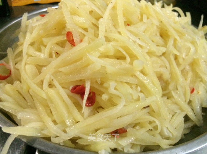 Vinegar Shredded Potato----summer Appetizer, Porridge Side Dish recipe