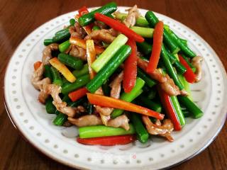 Stir-fried Pork with Garlic Moss recipe