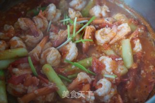 Stir-fried Shrimp with Asparagus recipe