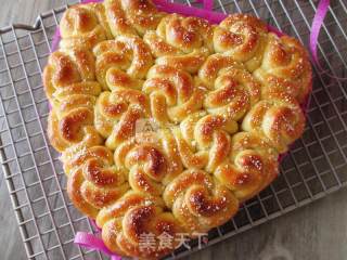 #aca烤明星大赛# Evaporated Milk Rose Bread recipe