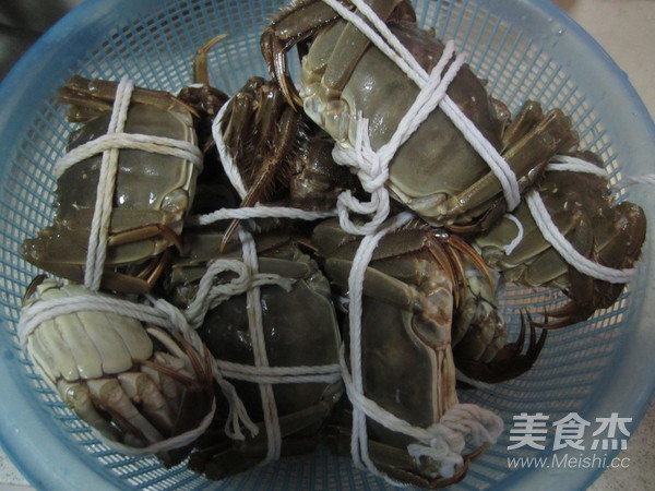 Steamed Crab with Scallion and Ginger recipe