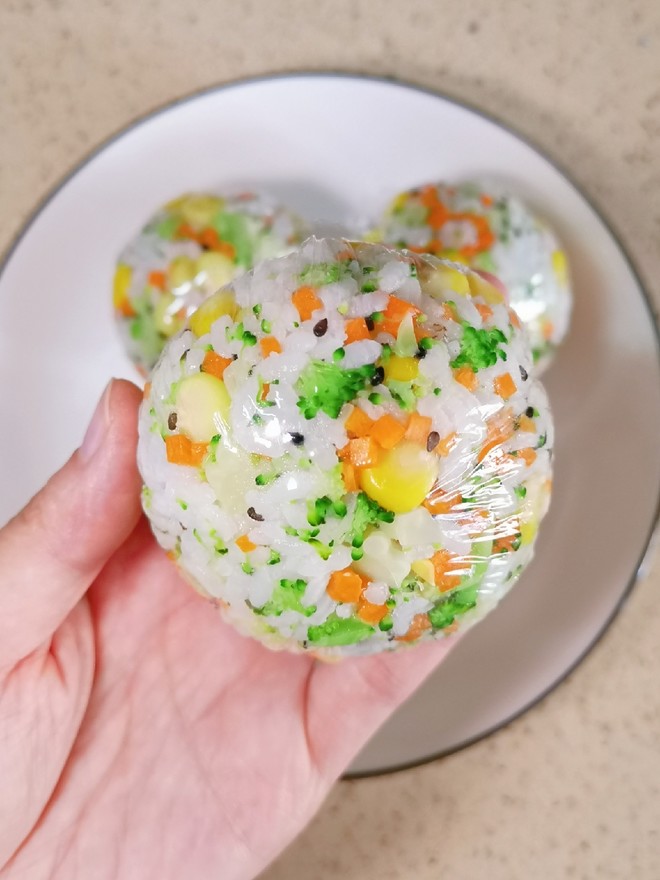 Delicious Pork Floss Rice Ball recipe